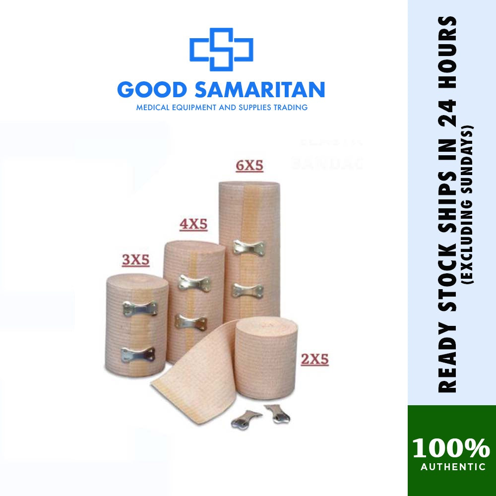 Elastic Bandage (2x5/3x5/4x5/6x5) per Roll