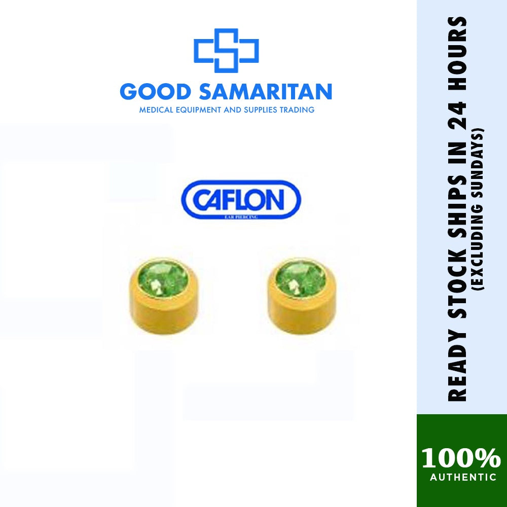 Caflon Stud Earrings Birthstone (Hypoallergenic and Sterile)