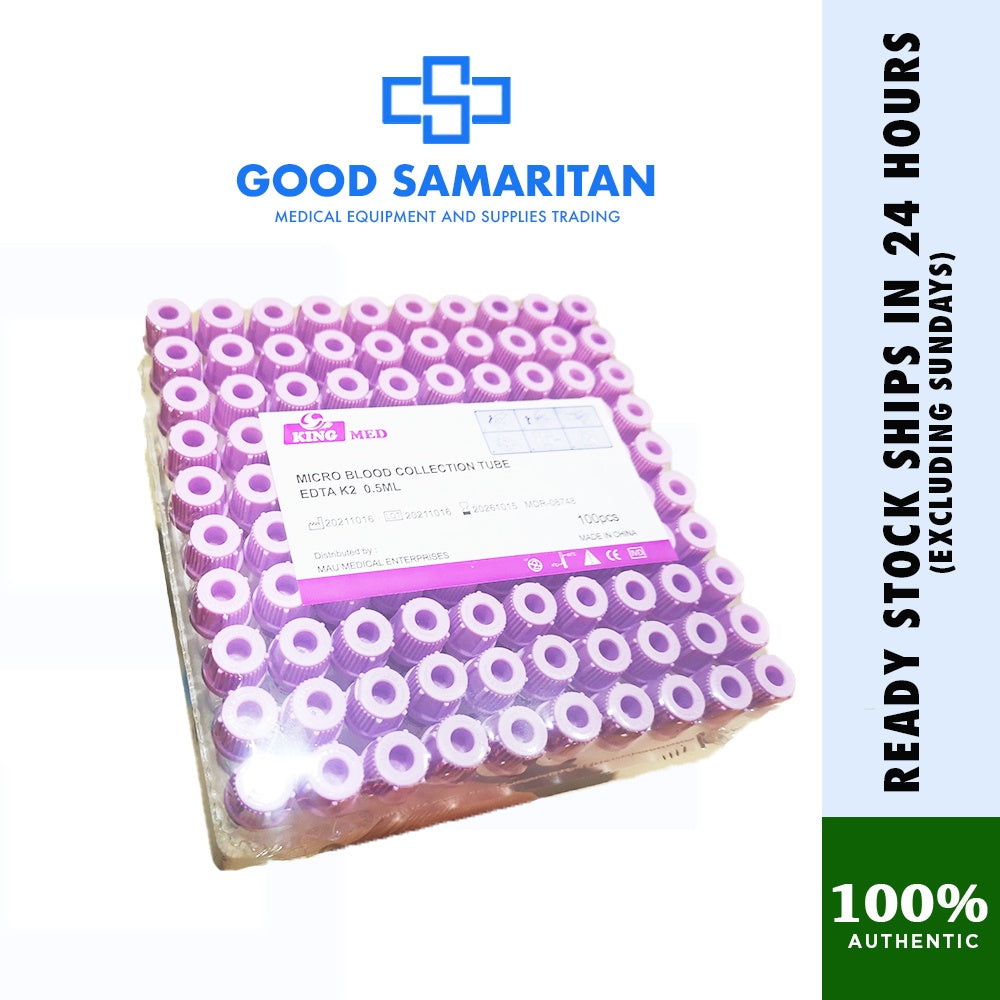 Microtainer Edta Purple Lavender Tube K2 0.5ml 100pcs/tray (Expiry:2026)