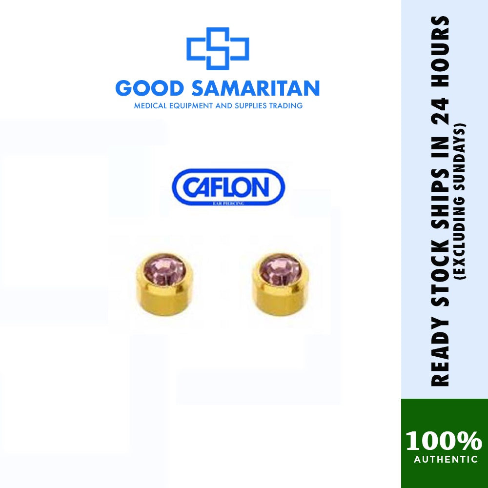 Caflon Stud Earrings Birthstone (Hypoallergenic and Sterile)
