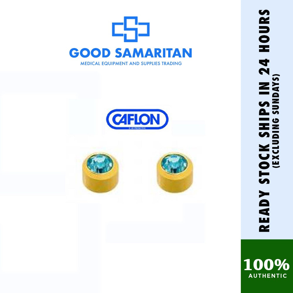 Caflon Stud Earrings Birthstone (Hypoallergenic and Sterile)