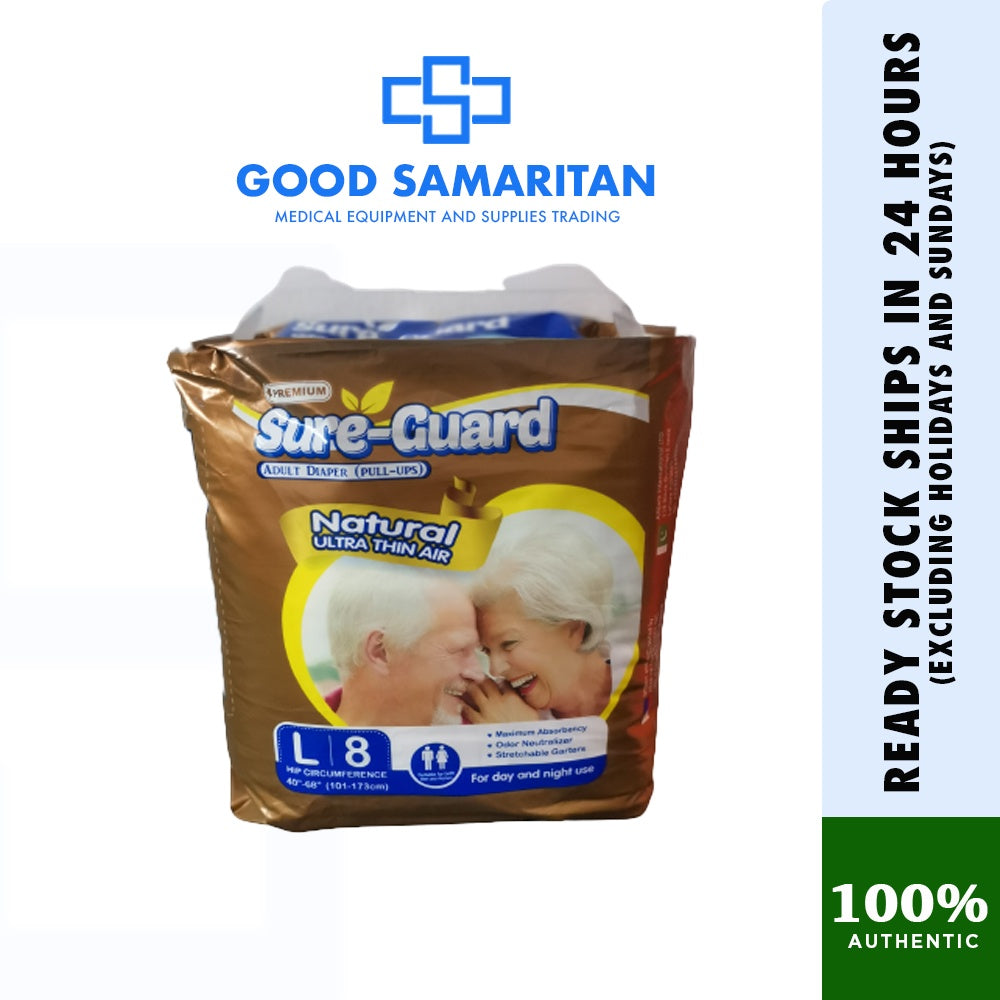 Sure-Guard Adult Diaper Pull-ups 8pcs/pack (Medium or Large)