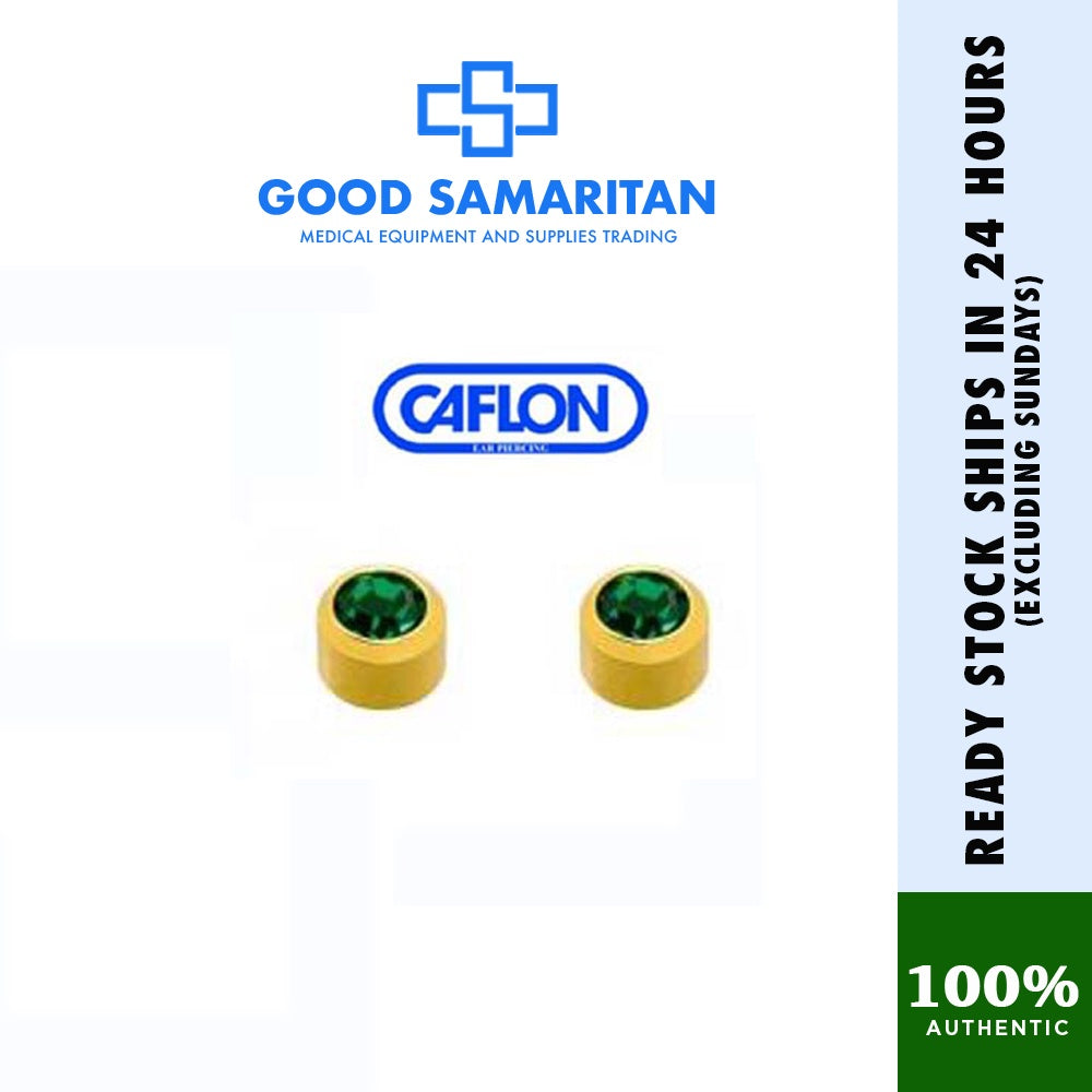 Caflon Stud Earrings Birthstone (Hypoallergenic and Sterile)