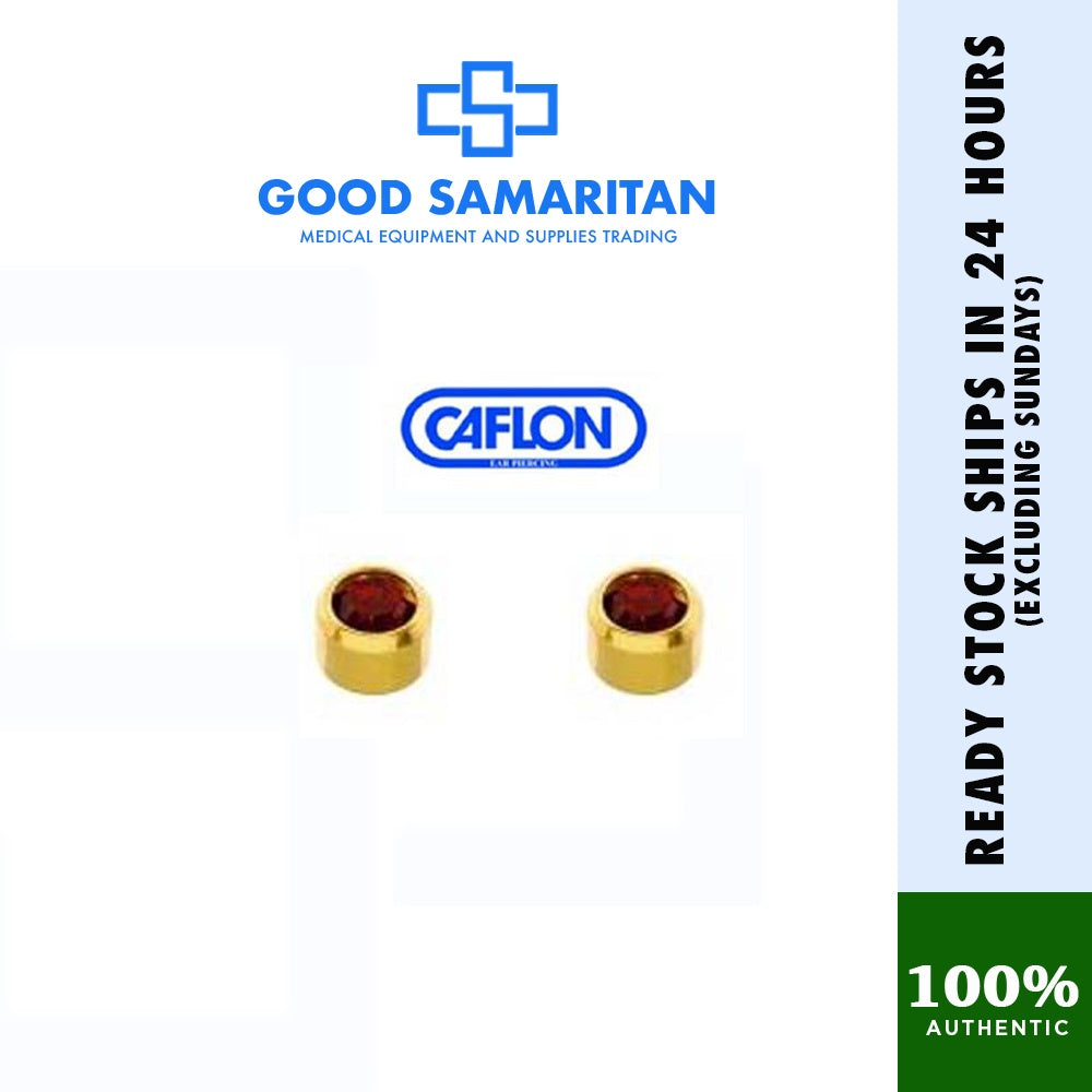 Caflon Stud Earrings Birthstone (Hypoallergenic and Sterile)