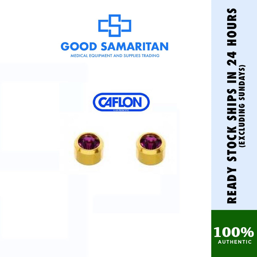 Caflon Stud Earrings Birthstone (Hypoallergenic and Sterile)