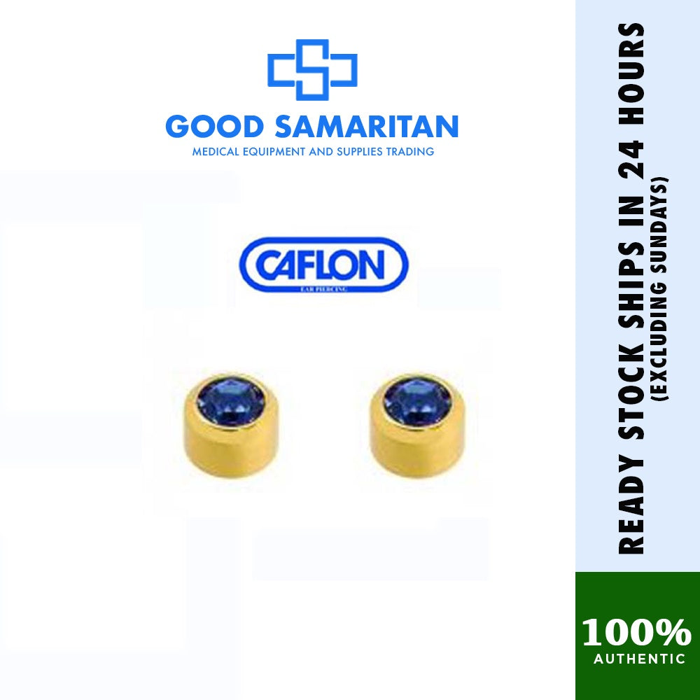 Caflon Stud Earrings Birthstone (Hypoallergenic and Sterile)