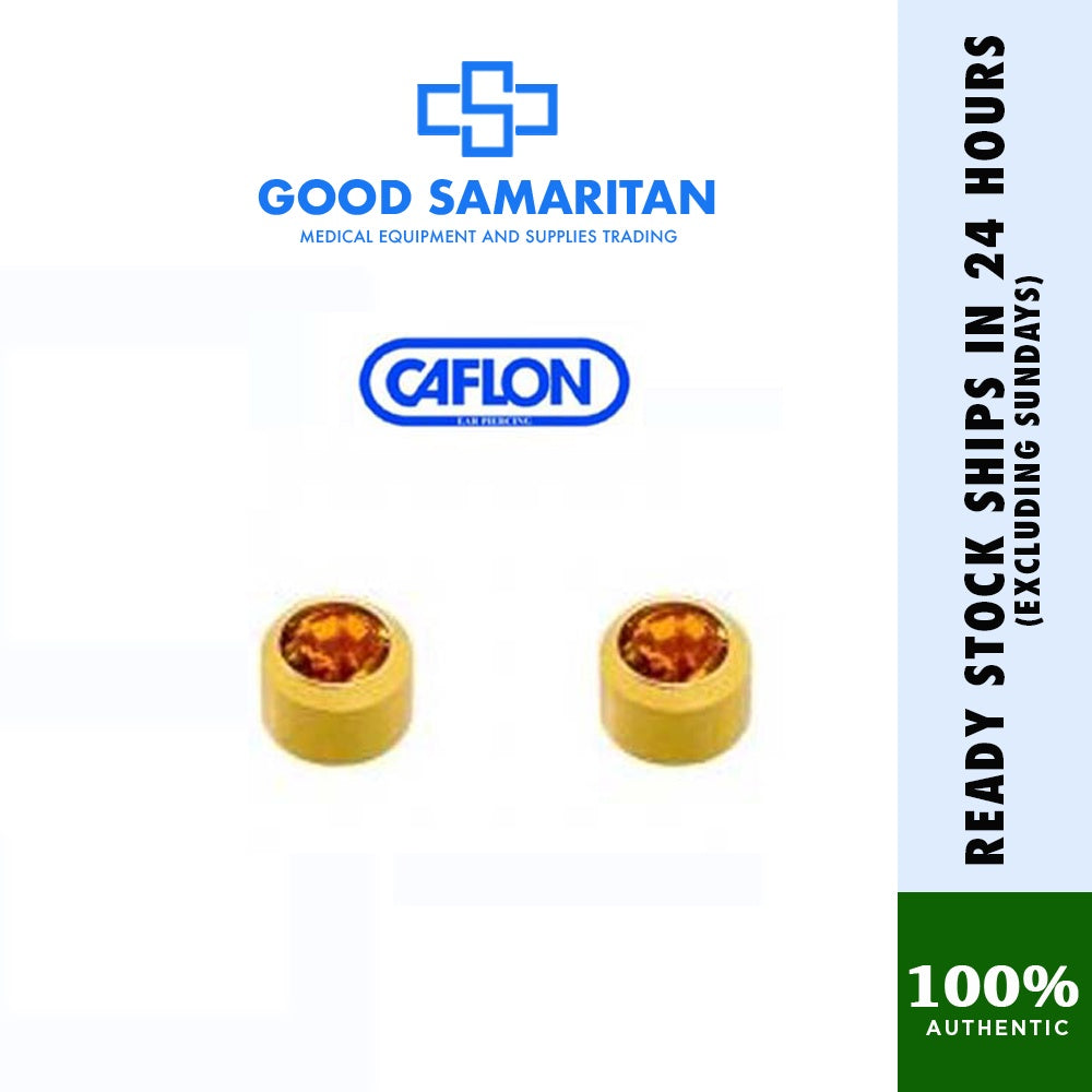 Caflon Stud Earrings Birthstone (Hypoallergenic and Sterile)
