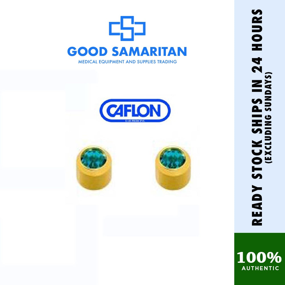 Caflon Stud Earrings Birthstone (Hypoallergenic and Sterile)