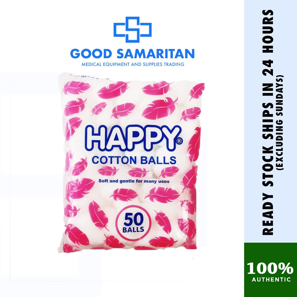 Happy Cotton Balls 50pcs / 150pcs / 300pcs