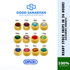 Caflon Stud Earrings Birthstone (Hypoallergenic and Sterile)