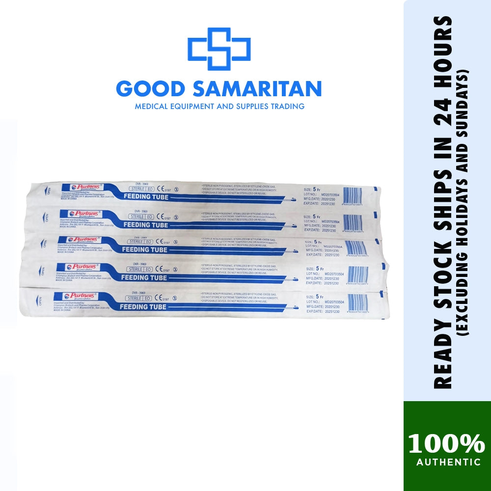 Feeding Tube Sterile Disposable Medical-Grade for Enteral Nutrition (Fr. 5 / Fr. 8)