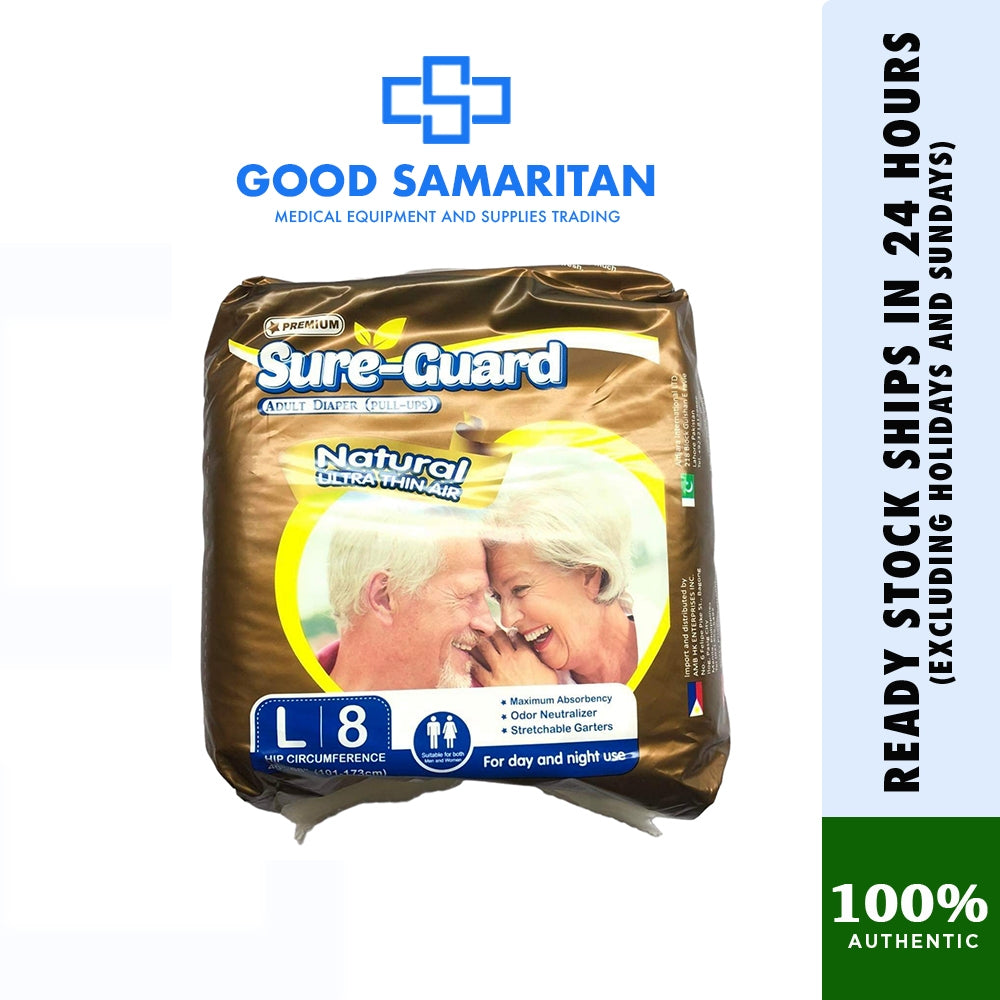 Sure-Guard Adult Diaper Pull-ups 8pcs/pack (10packs per bundle)