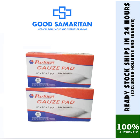 Gauze Pad 4x8x8ply 28x24 mesh 10packs of 10pcs