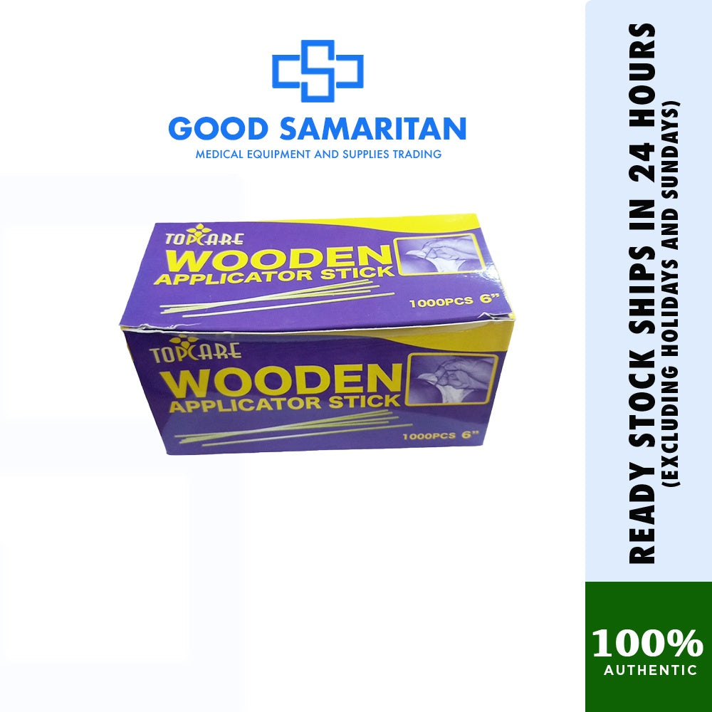 Topcare Wooden Applicator Stick 1000s 6"