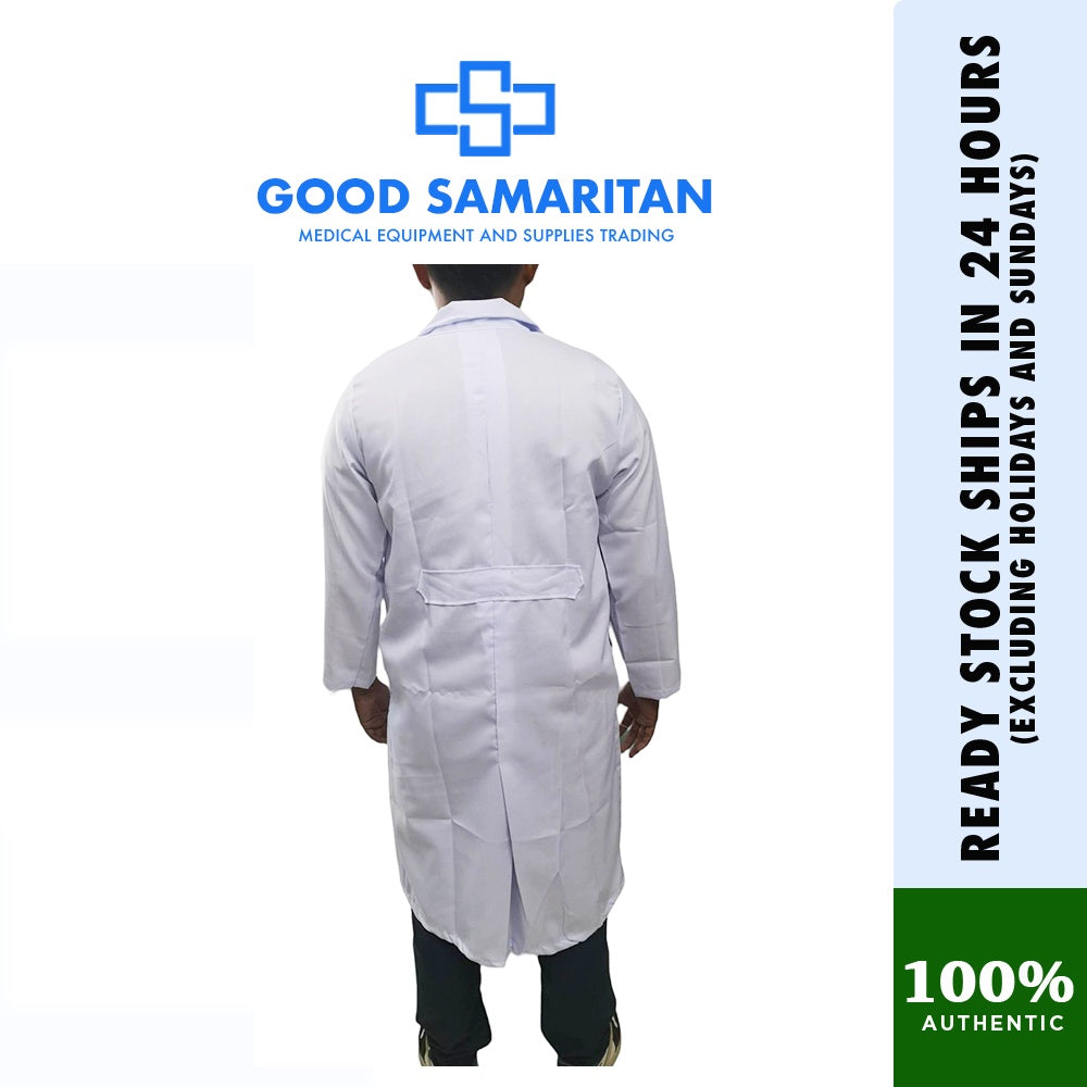 Laboratory Gown / Lab Coat Long Sleeve (Good Quality Fabric)