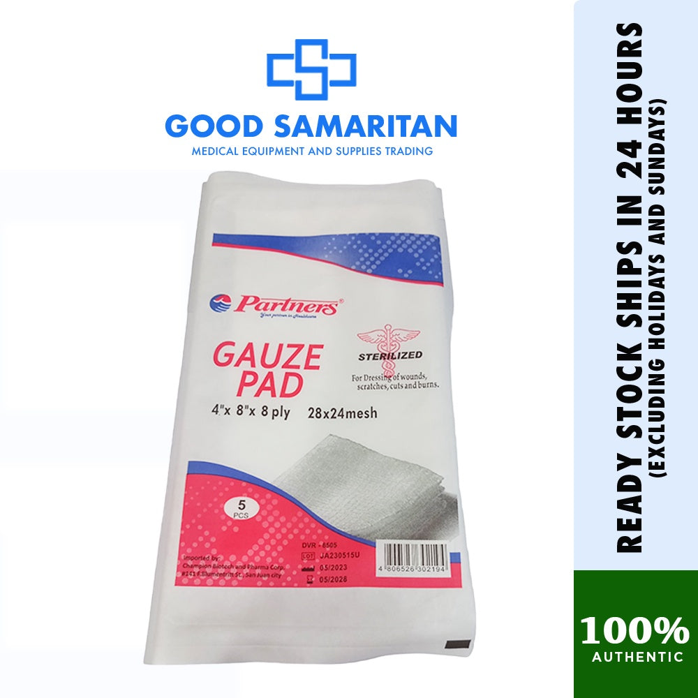 Gauze Pad Sterile 28x24 Mesh / 2X2 / 4X4 / 4X8