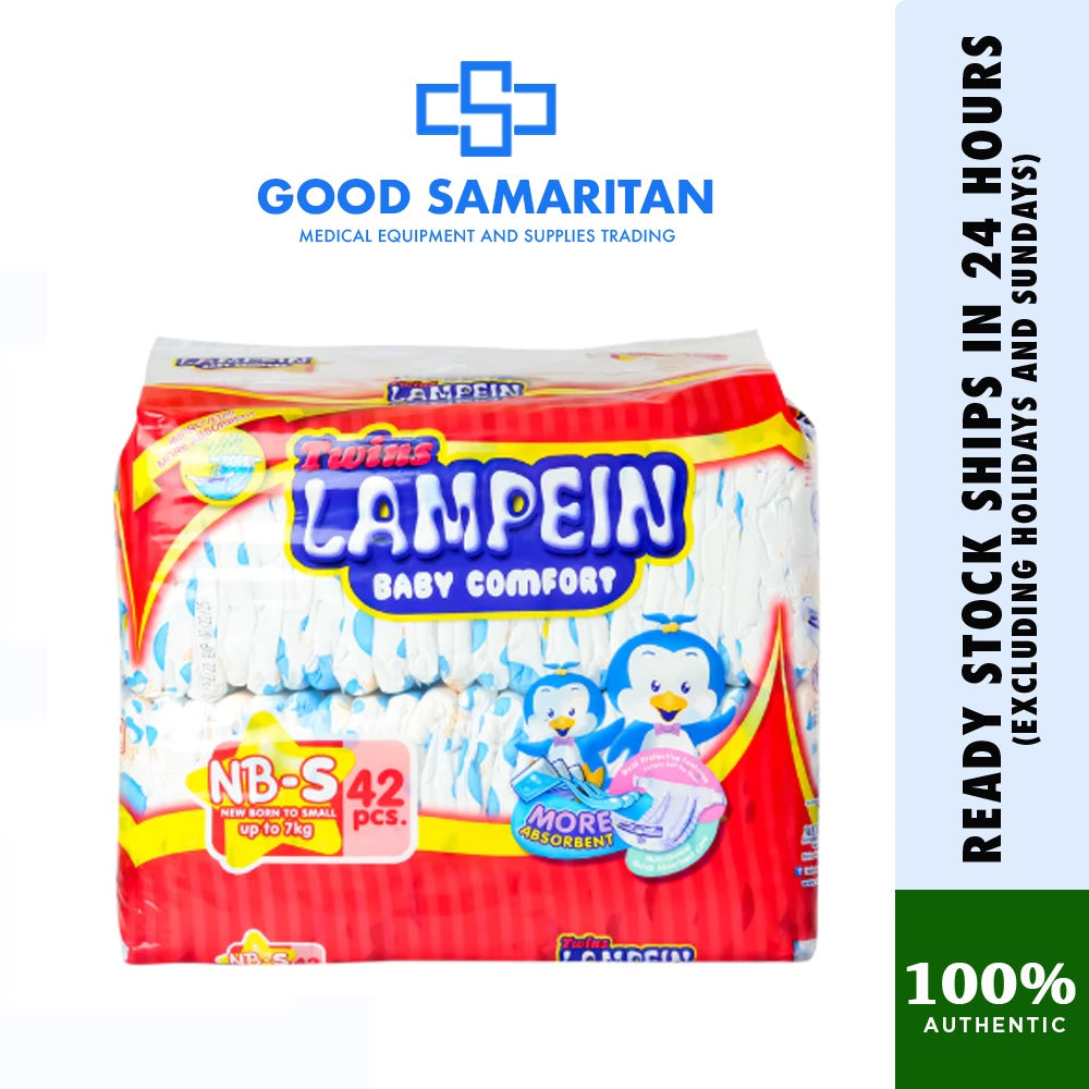 Twins Lampein Baby Diaper 42pcs. per pack (Newborn-Small)