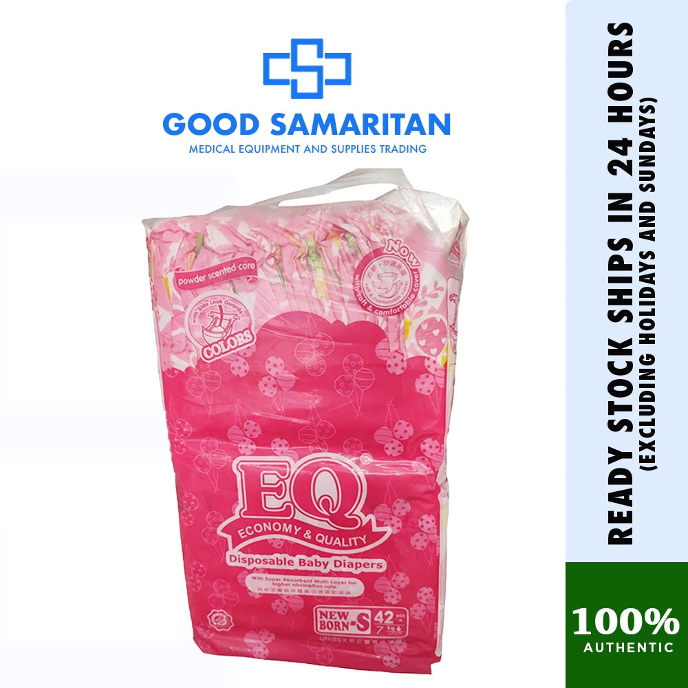 EQ Disposable Baby Diaper 42pcs per pack (Newborn- Small)