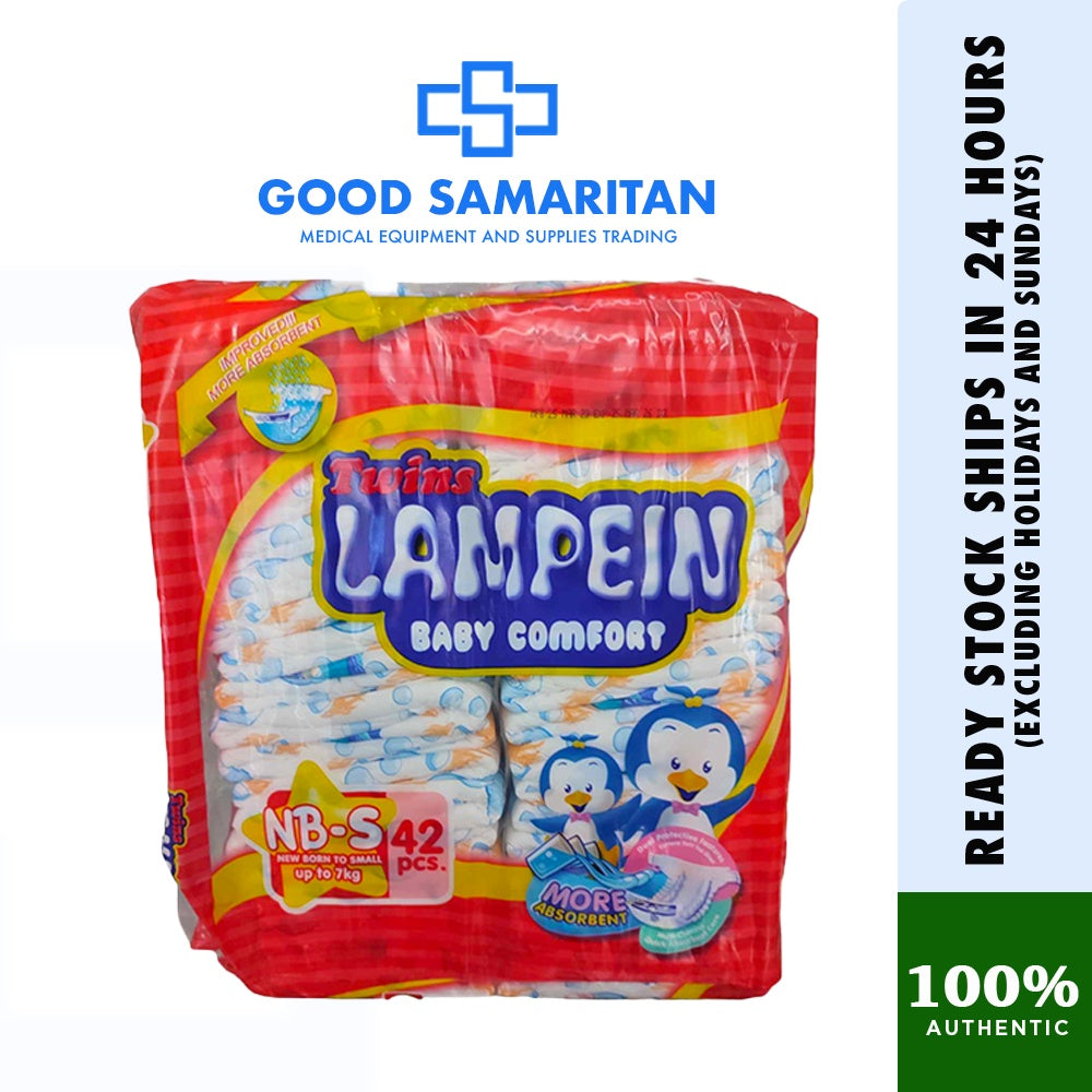 Twins Lampein Baby Diaper 42pcs. per pack (Newborn-Small)