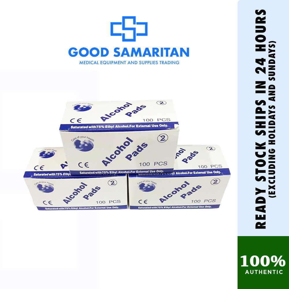 Disposable Alcohol Swab Pads 100pcs / Ethyl / Isopropyl