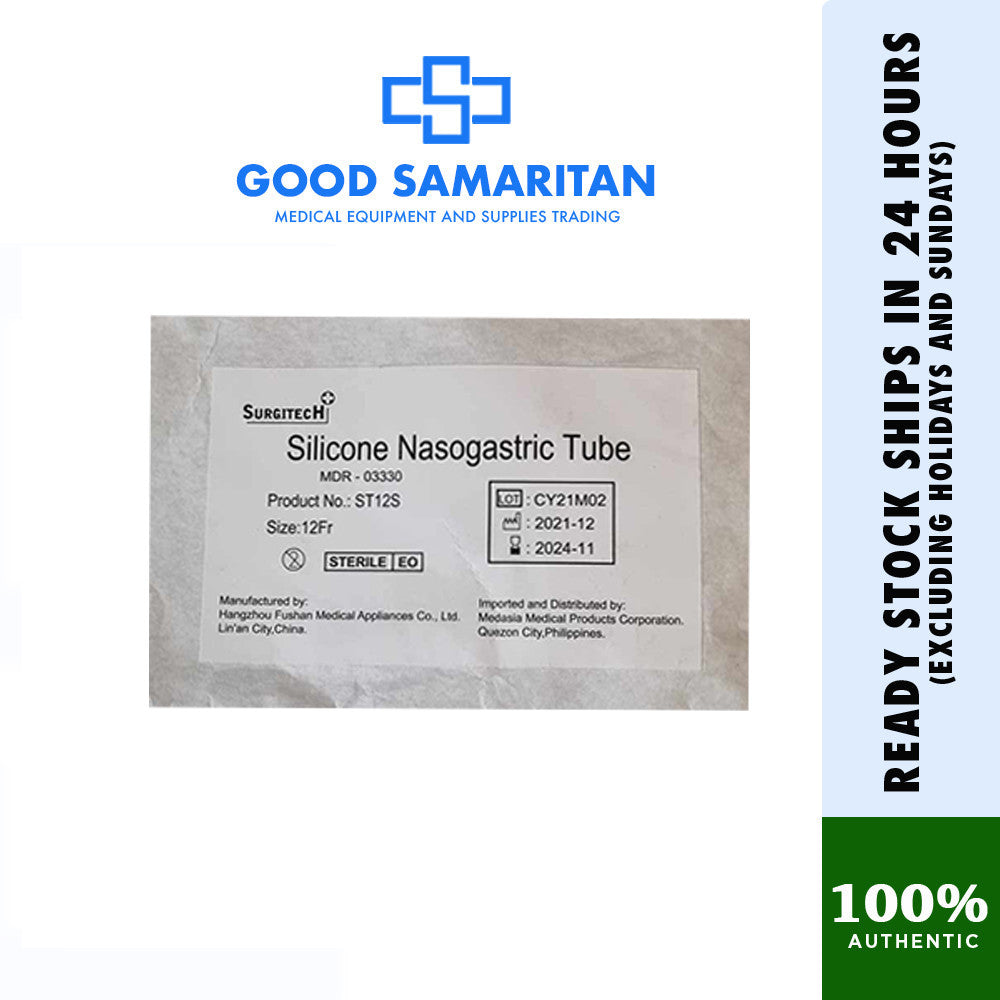 Nasogastric Tube silicone Fr12 / NGT Tube (11/2024 expiry)