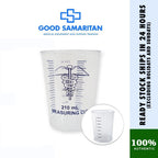 Medical Measuring Cup 210cc Plastic with Lid