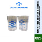 Medical Measuring Cup 210cc Plastic with Lid